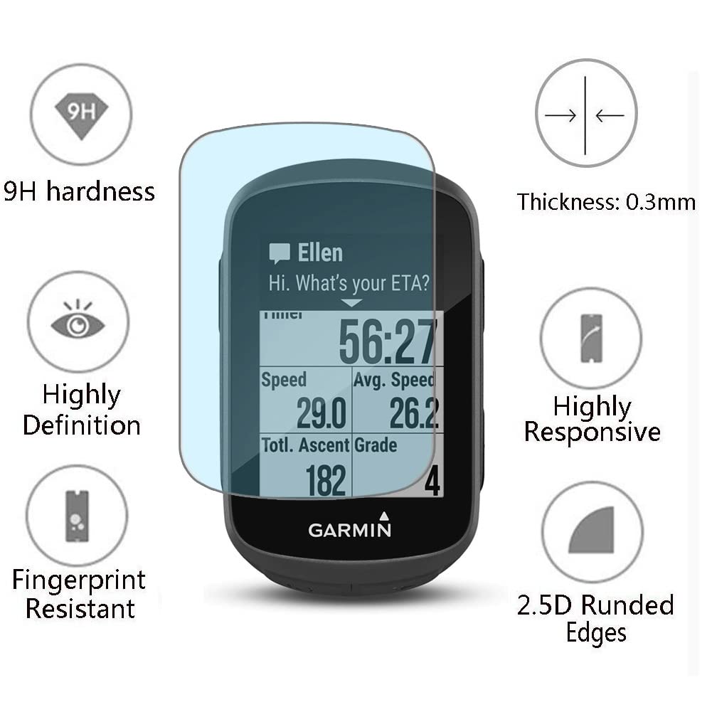 Amazon.co.jp: Garmin Edge 130/130 Plus Gps (3+1パック)、強化ガラス